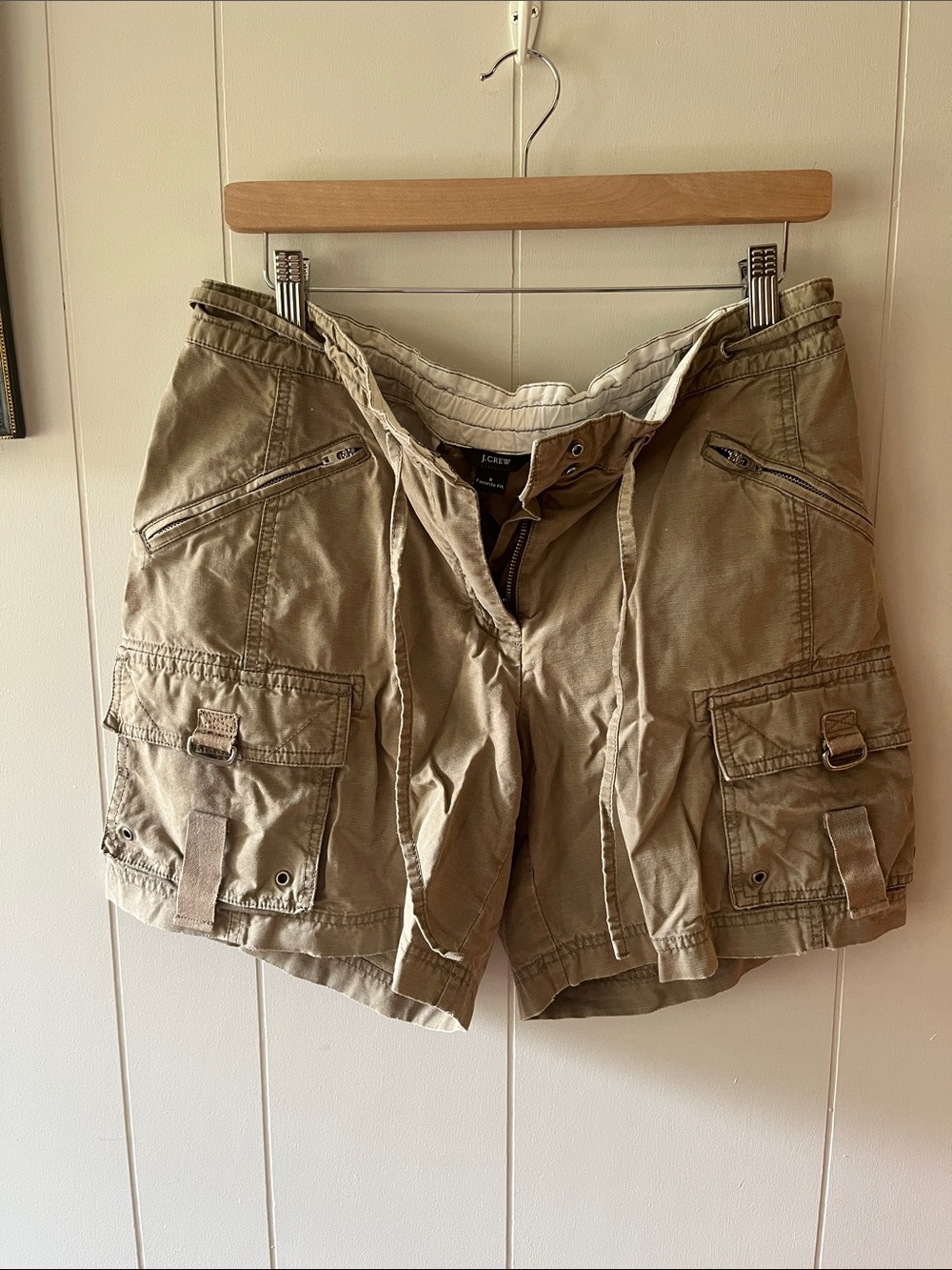J. Crew Khaki Green Utility Cargo Shorts